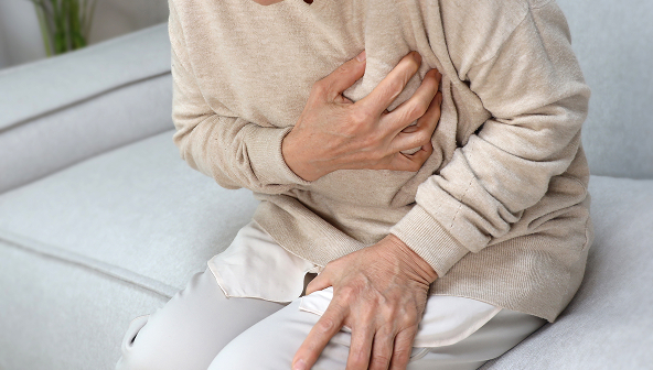 Dyspnea and reduced lung capacity